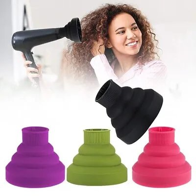 Universal Hairdressing Blower Cover Styling Curly Hair Dryer Diffuser Attachment • $16.99