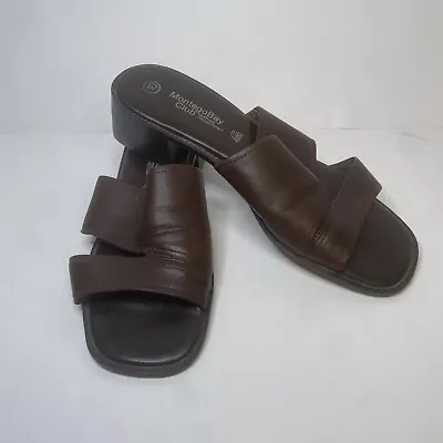 Montego Bay Club Leather Collection Brown Sandles. Womans Size 10. Dress/Casual • $24.99