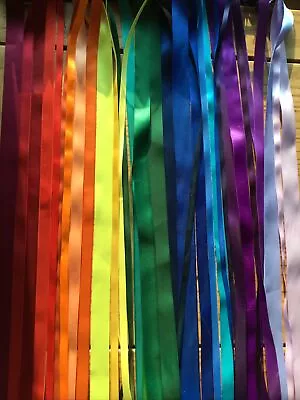 Rainbow Ribbon  Bundle. 10 X 1m • £3.20