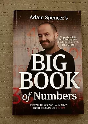Adam Spencer's Big Book Of Numbers Adam Spencer ~ Fun Maths Number Facts Book • $12