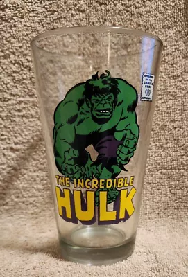 Marvel The Incredible Hulk Drinking Clear Glass Vintage 2010 • $19.99