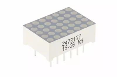 £4.99 • Buy TA07-11SRWA Dot Matrix LED Display, CA 7 X 5 Dot Matrix Red 34 Mcd 17.2mm