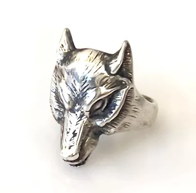 Vtg '93  G & S Gordon And Smith Dragon Biker Fantasy Mens Ring Size 9 Goth Punk • $32