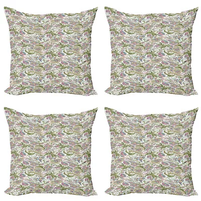 Paisley Pillow Cushion Set Of 4 Vintage Style Floral • £22.99