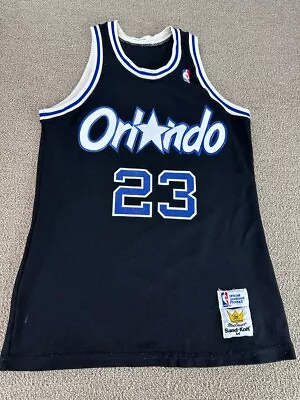 Orlando Magic Sand Knit Jersey MacGregor Black Penny Shaq Jacket Hat VTG • $139.99