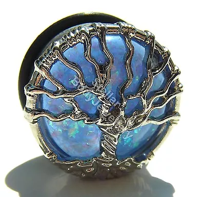 £4.99 • Buy Stainless Steel Single Flare Celtic Tree Of Life Ear Tunnel Plug 10mm - 25mm