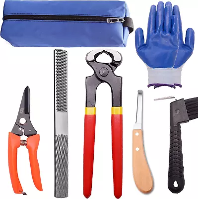 8 Inch Farrier Tool Kits （7 Piece） Mini Rasp Hoof File Goat Pig Equine Metal She • $34.99