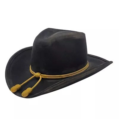 Stetson Men's John Wayne Fort Crushable Black Wool Hat SWFRTC-823407 • $119.99