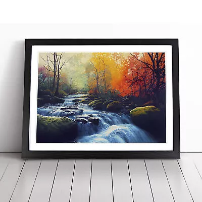 Colourful Forest Stream Vol.2 Wall Art Print Framed Canvas Picture Poster Decor • £14.95