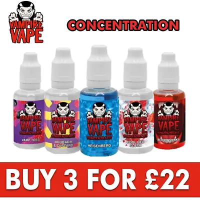 Vampire Vape Concentrate | Vape Concentrate Flavours | 30ml | Diy Liquid | UK • £10