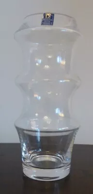 £8.99 • Buy Tall Dartington Ribbed Crystal Vase From The Wibble Series