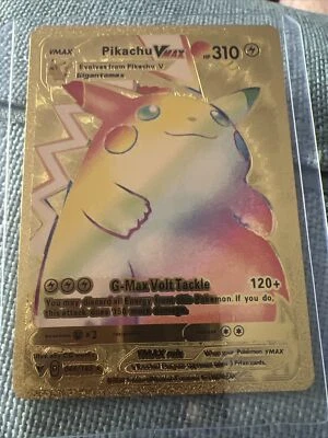 $1.25 • Buy Pokemon Pikachu Vmax Gold Foil Card HP310 044/185.  A