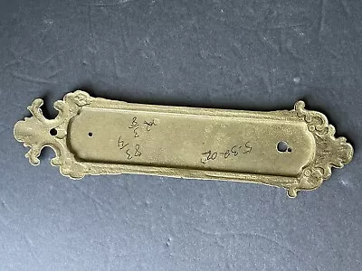 Victorian Gilded Brass Door Handle Push Plate Vintage • $24