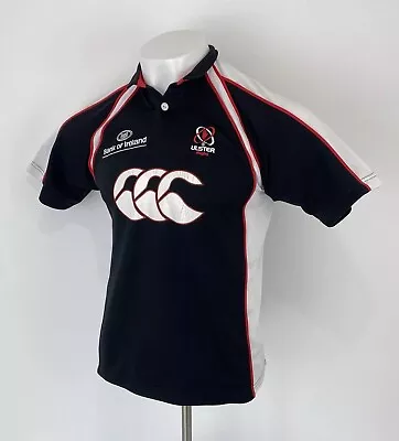 Retro Ulster Rugby Shirt Canterbury Black Size Small Mens • £49.99