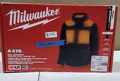 Milwaukee L Black M12 Women’s Heated Axis Jacket Kit. 234B-21L Missing Adapter • $137.70