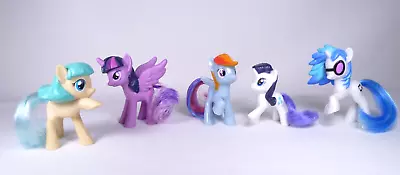 My Little Pony Lot 5  Rainbow DJ Pon Twilight Rarity Pommel 2016 2014 McDonald's • $6.39