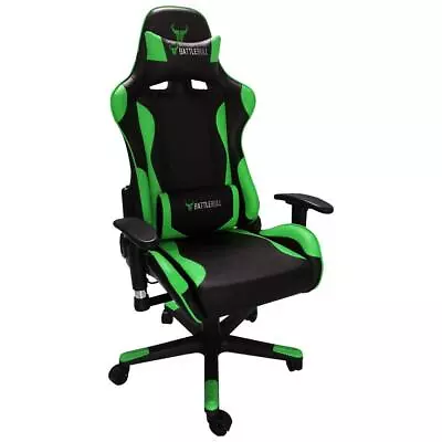 $234 • Buy NEW BattleBull Combat Gaming Chair Black/Green BB-620958