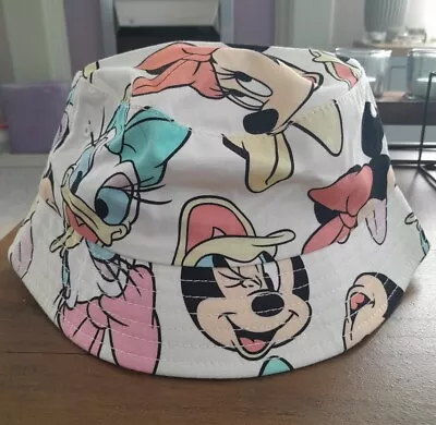 Disney Kids Minnie Mouse Bucket Hat Sun Hat  For 5 - 6 Yr Olds • £9.99