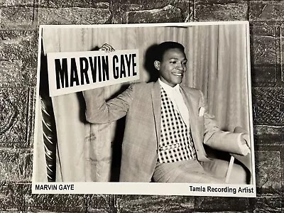 Marvin Gaye 10x8 Copy Of Original 1960’s PROMOTIONAL PHOTOGRAPH Motown Soul • £5.99