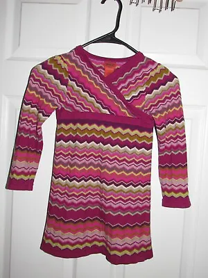 MISSONI For Target Chevron Knit Colorful Sweater Dress XL Girls 4T 5T Excellent • $13.99