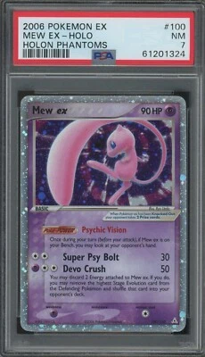 $27 • Buy Pokemon Mew Ex EX Holon Phantoms Ultra Rare Holo #100 PSA 7