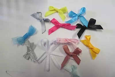 Pre-tied Ribbon Bows For Crafts Card Making Etc NEW • £3