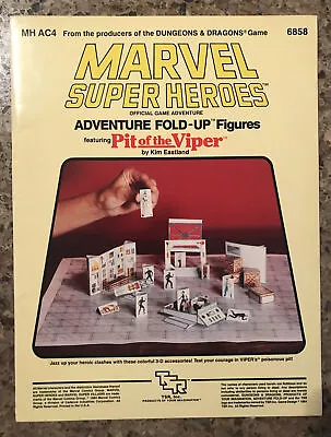 Marvel Super Heroes RPG MHAC4 Adventure Fold Up Figures Pit Of The Viper 6858 • $30