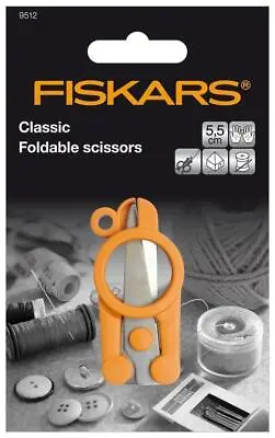FISKARS Foldable Mini Scissors 10cm - Embroidery Sewing Key Ring • £10.99