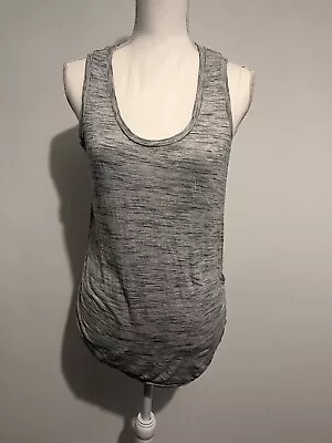 Maternity Vest Top GAP Size M 12/14 Grey Merle Round Neck Womens • £4.99