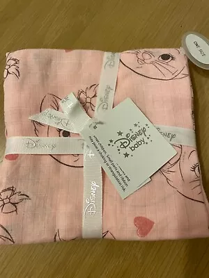 £8.95 • Buy Disney Aristocats Marie Baby Girls Muslins Cloths Dribble Pink Squares X 3 New