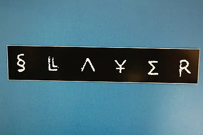 Slayer Sticker Decal (S259) Metal Rock Metallica Megadeth Car Bumper Window • $4.49