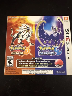 $94.90 • Buy Pokemon Sun & Moon Dual Pack (Nintendo 3DS, 2016) CIB Complete Inserts Very Good