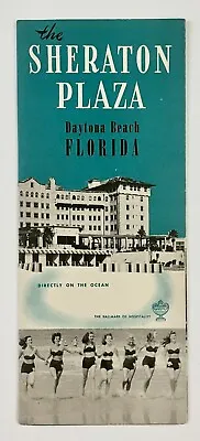 1940s Sheraton Plaza Daytona Beach Florida Vintage Travel Brochure Ocean Tourist • $13.99