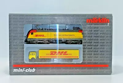 Z Scale Marklin 88583 DHL BR182 E Loco With DHL Truck Original Box *RARE* • $374.99