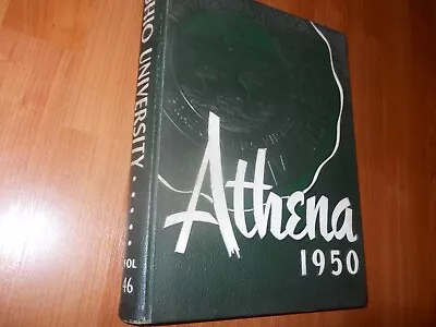Ohio University Athens Ohio Yearbook 1950 Athena Vintage • $14.99