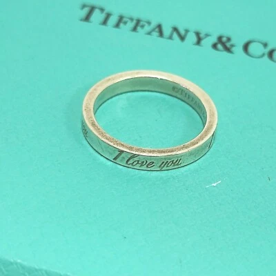 £139.99 • Buy Tiffany & Co Genuine New York I Love You Gift Idea Silver Ring Sz Uk J Us 5