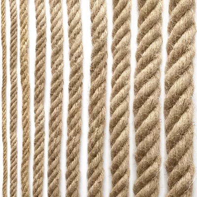 £7.95 • Buy Hemp Rope Garden Jute Twine String For DIY Cat Scratcher Craft Decor Multi Size