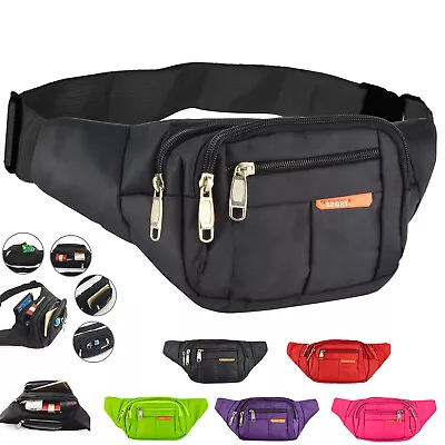 Fanny Pack Waist Bag Men Women Cross Body Shoulder Hip Belt Sport Travel Pouch • $7.98