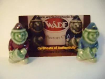 Wade Whimsie Circus Clowns Blue And Burgundy Coats & Hat Set - LTD 50 Sets • $50