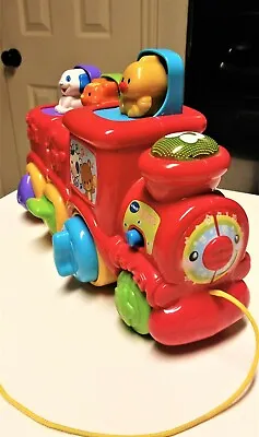 VTech Roll & Surprise Animal Train Lights And Plays 55 Songs • $14.87