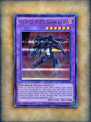 Yugioh Masked HERO Dark Law DUSA-EN094 Ultra Rare 1st Ed MP • $2.79