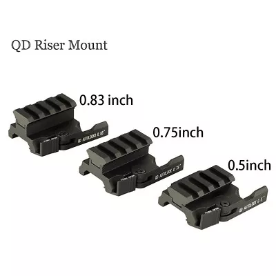 QD Quick Release Riser Mount Rail Base Fit 20mm Picatinny Rail Mount Adeapter US • $16.99