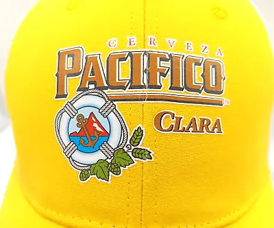 Cerveza Pacifico Clara Trucker Hat Yellow White Mesh Beer Cap Snapback Brand New • $14.99