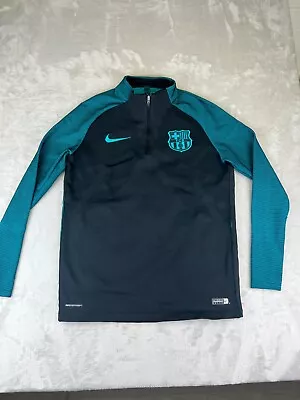 Nike Barcelona Soccer Aeroswift Strike Drill Top 2016-17 Jacket 1/4 Zip Mens M • $64.99