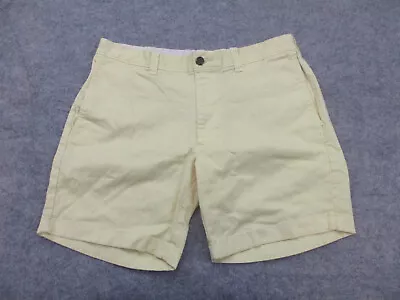 J Crew Shorts Mens 32 Yellow Chino Flat Front Straight Leg Adult Casual 7  * • $14.37