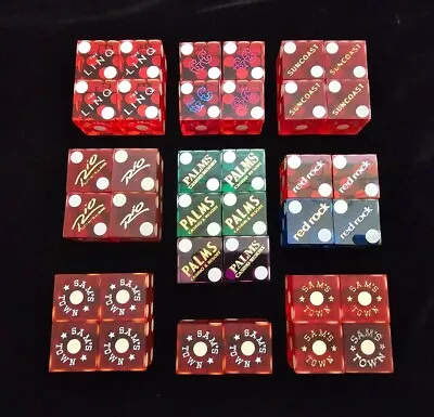 18 Pairs Vintage Las Vegas Casino Dice  • $100