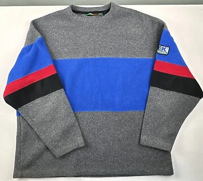 Vintage Eddie Bauer Pullover Men’s Large Crew Neck 90s Fleece EBTEK USA *FLAW* • $39.99