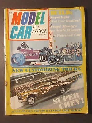 Vintage June 1969 MODEL CAR SCIENCE Magazine Slot Car HO Racing KITS • $7.99