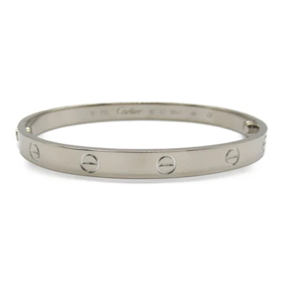 £3973.80 • Buy CARTIER Love Bracelet K18WG White Gold Silver Used Mens