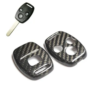 Real Carbon Fiber Mugen Style Car Key Case Cover For HONDA ACCORD CIVIC CR-V FIT • $33.50